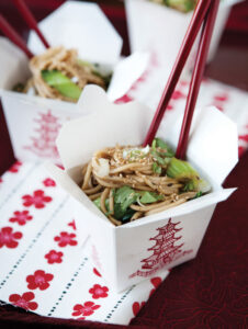 Long Noodles Recipe With Salted Black Beans and Bok Choy Image